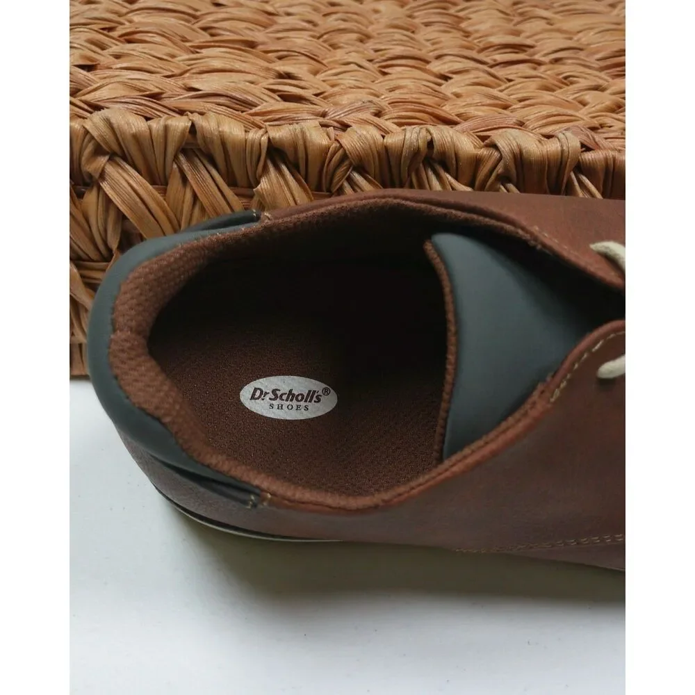 Dr. Scholl's Mens Brown Oxford Shoes 9M Dress Casual Derby Comfort Preppy
